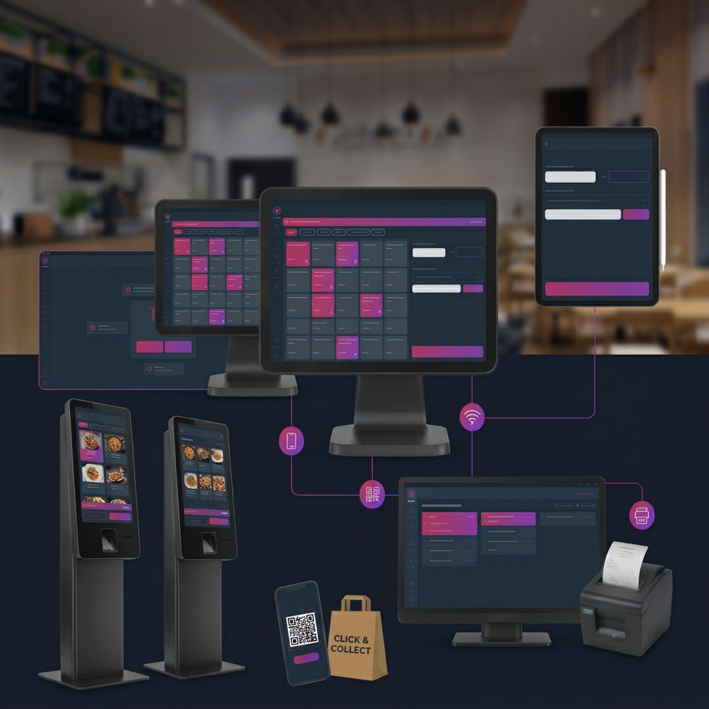 Flyer iBorn : logiciel de caisse, borne interactive et écran cuisine